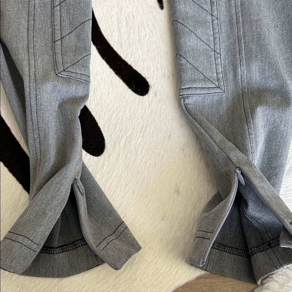 Burberry Gray Tailored Stretch Waistband Pants Equestrian ridingpants US 2 - Picture 16 of 16